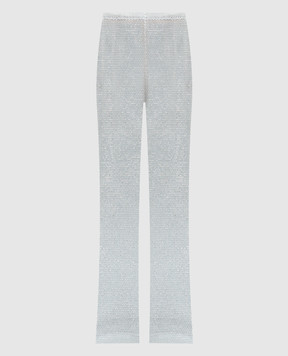 Santa Brands White straight pants with crystals PANTS