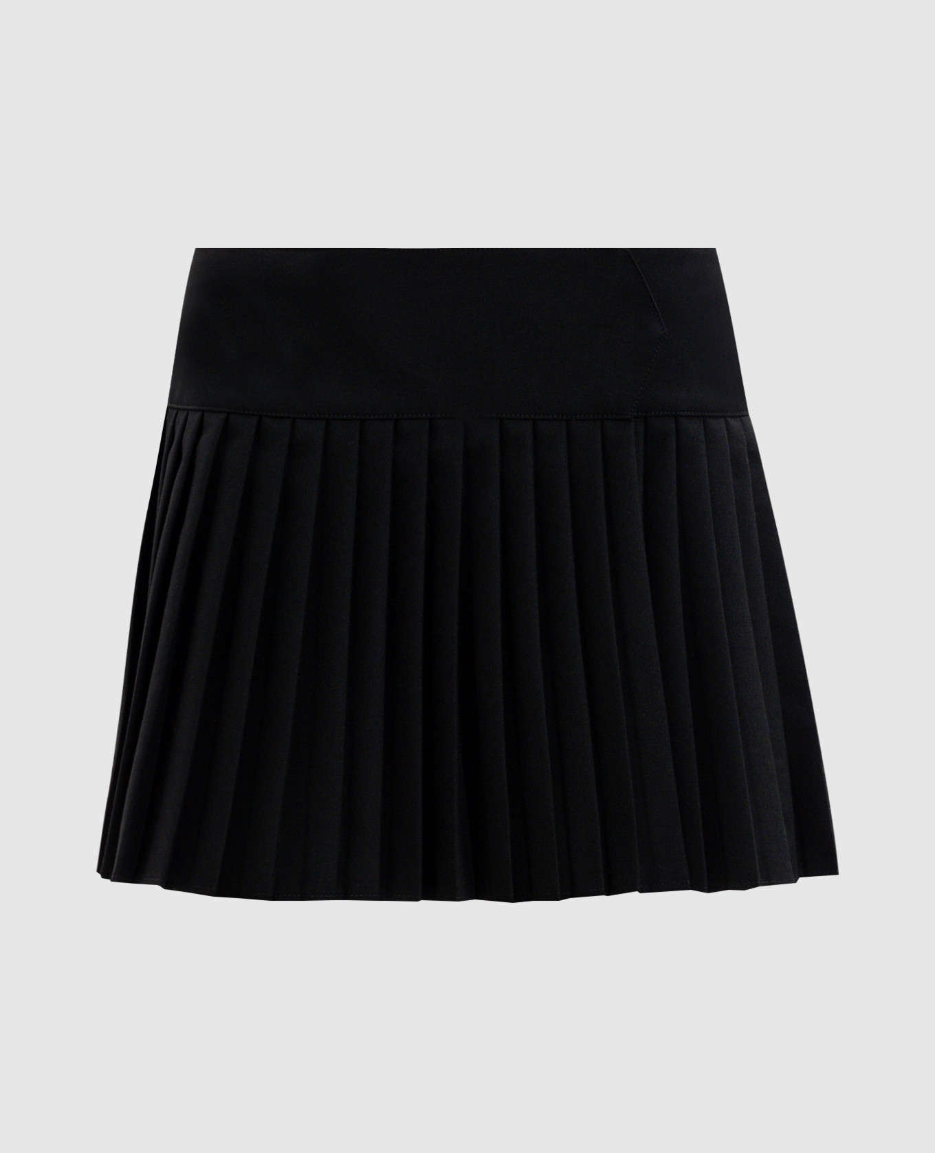 

Black pleated skirt with a flare and wool Off-White
