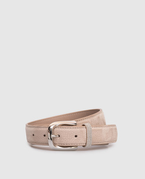 Peserico Beige nubuck belt S32595C0CC688