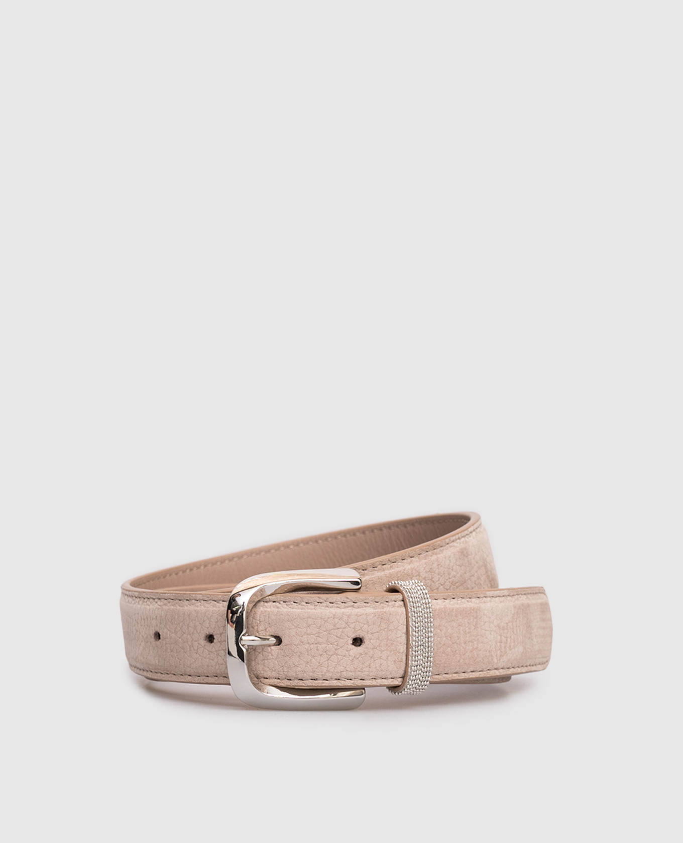 Beige nubuck belt Peserico