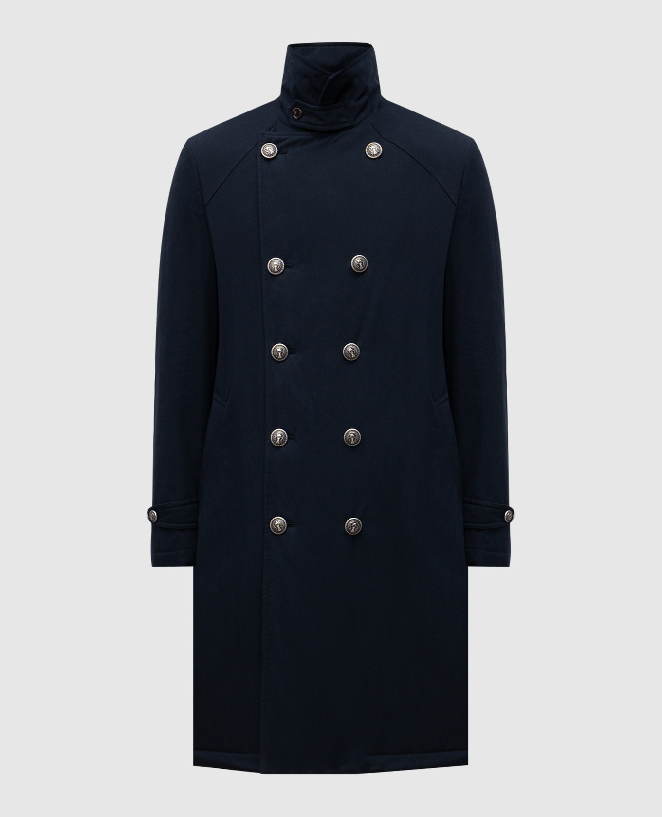 Blue double-breasted jacket Brunello Cucinelli