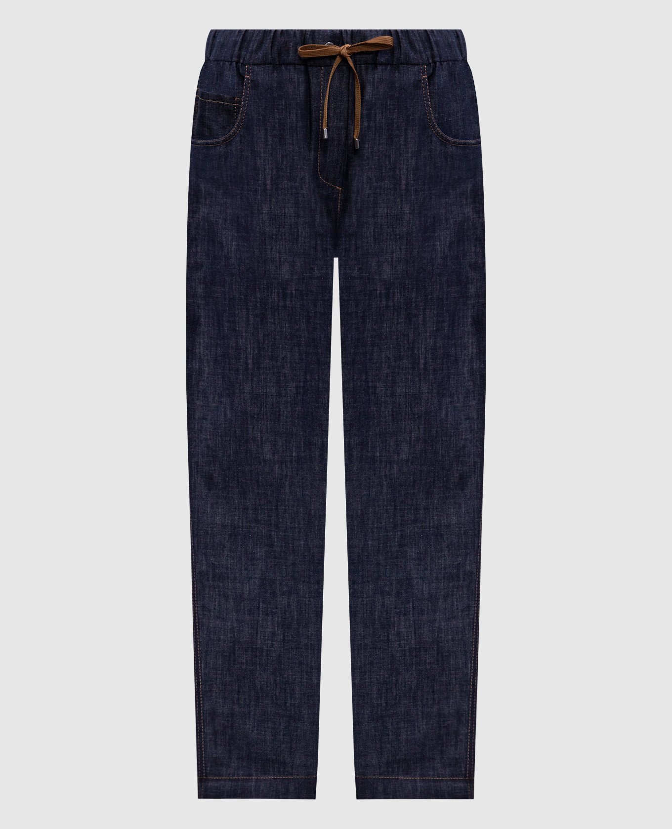 

Blue jeans with a monil chain Brunello Cucinelli
