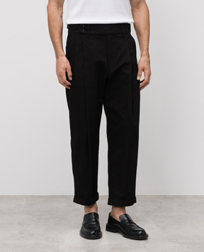 Dolce&Gabbana Black pants with lapels GP11LTFU6X8
