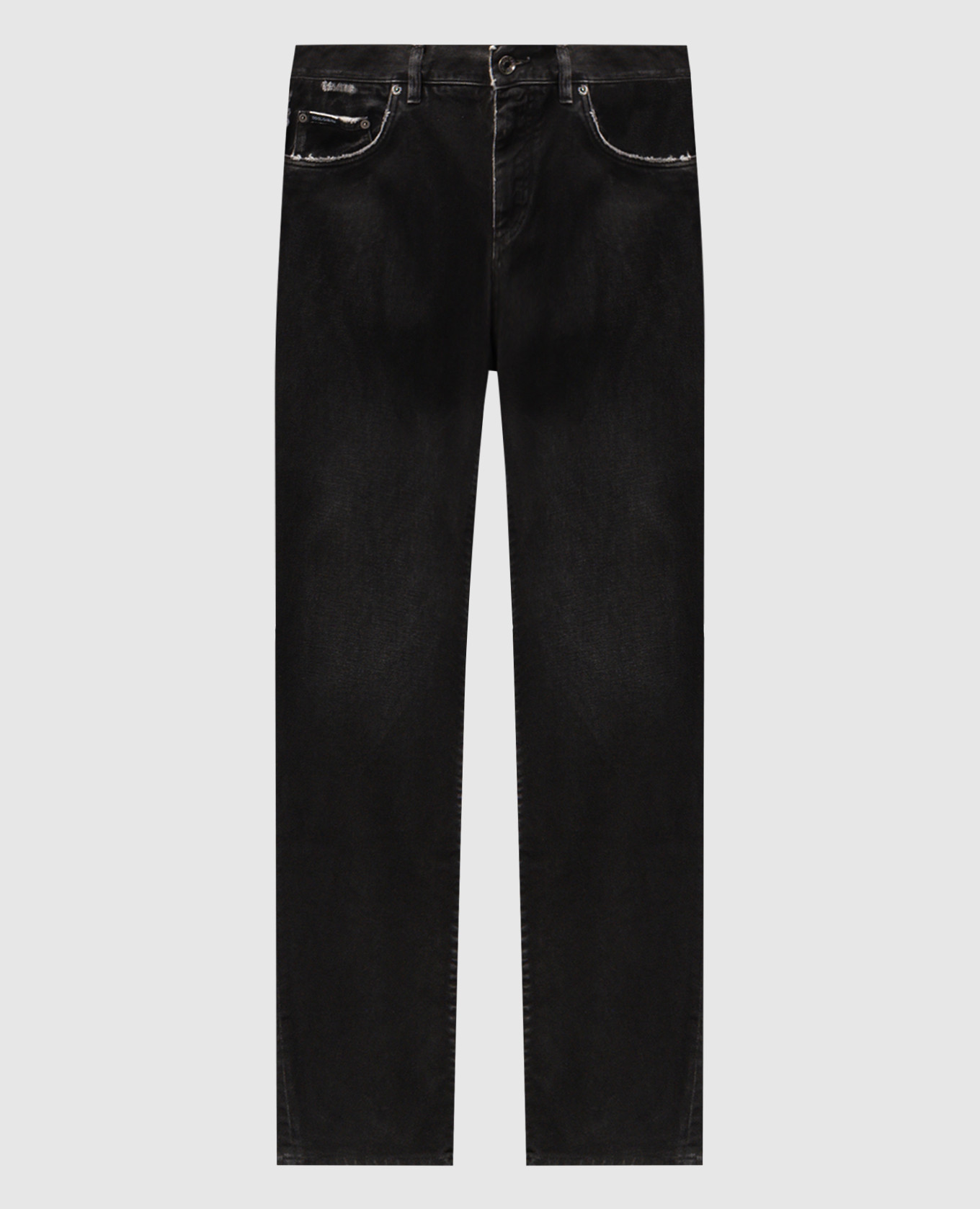 Black jeans with logo Dolce&Gabbana