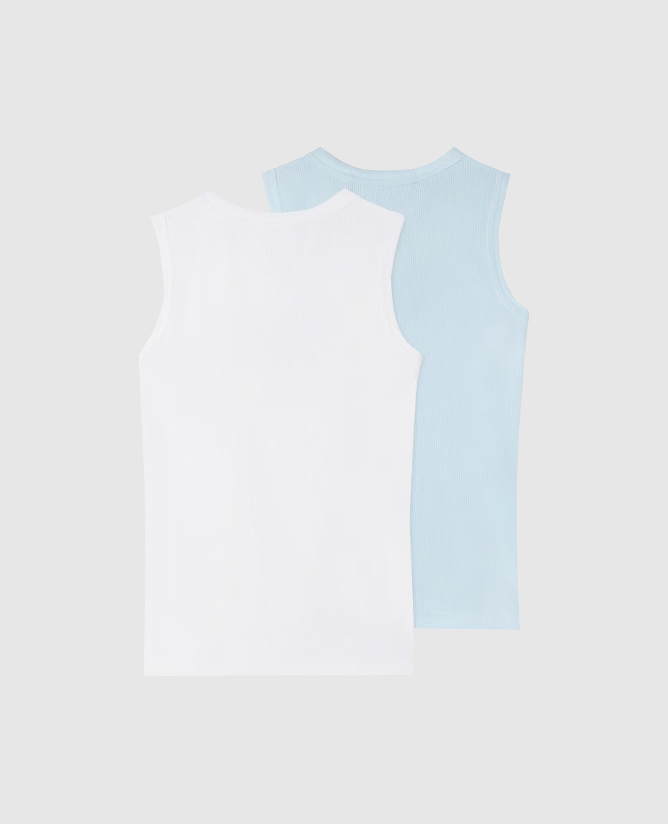 

Children's ribbed T-shirt set with logo Versace, White
