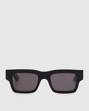 Alexander McQueen Black sunglasses with logo print 832526J0749