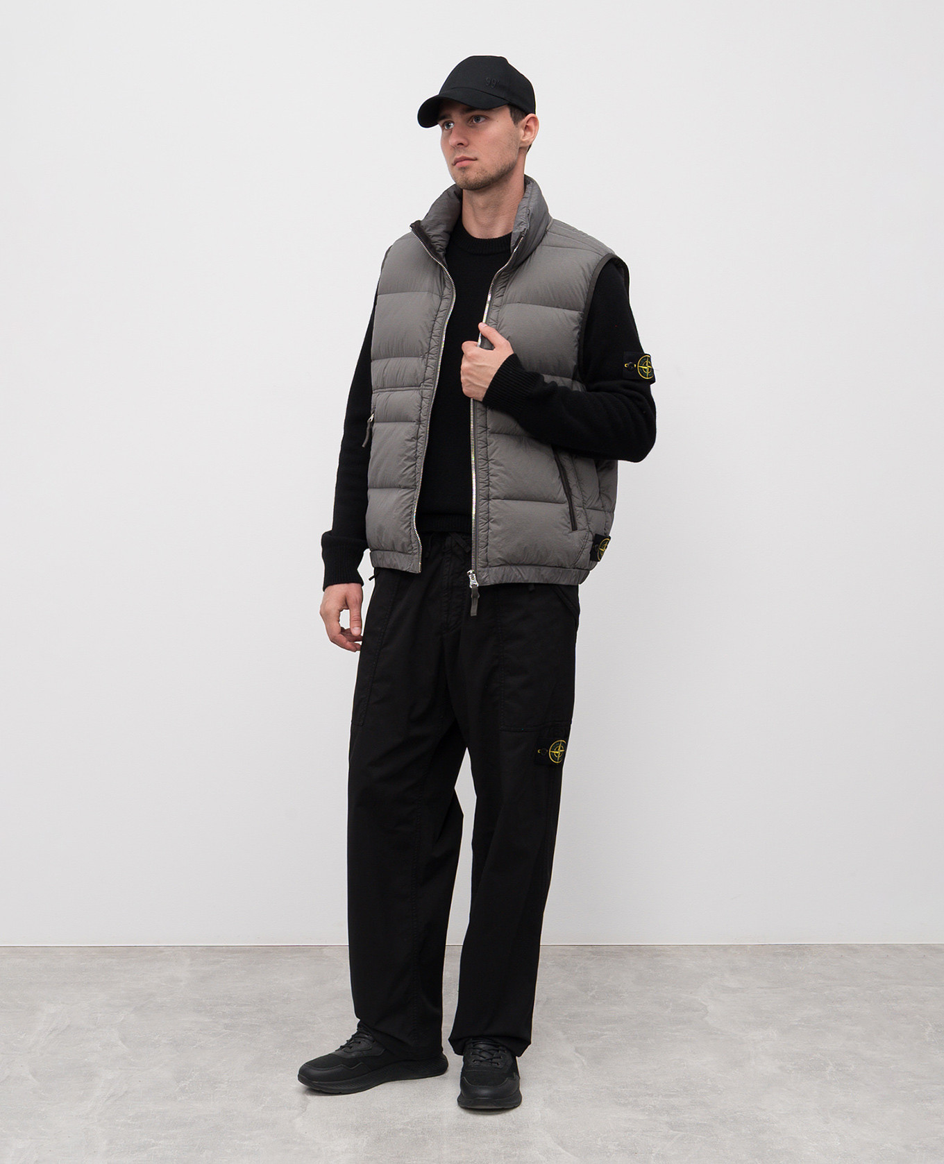 

Green down vest Stone Island