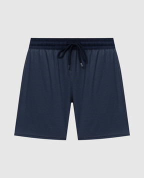 Vilebrequin Blue wool check swim shorts MGUCL362