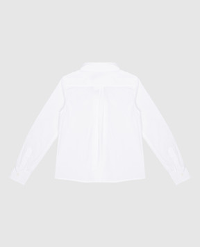 Dolce&Gabbana Children's white blouse with logo embroidery L56S14FU5WJ812+