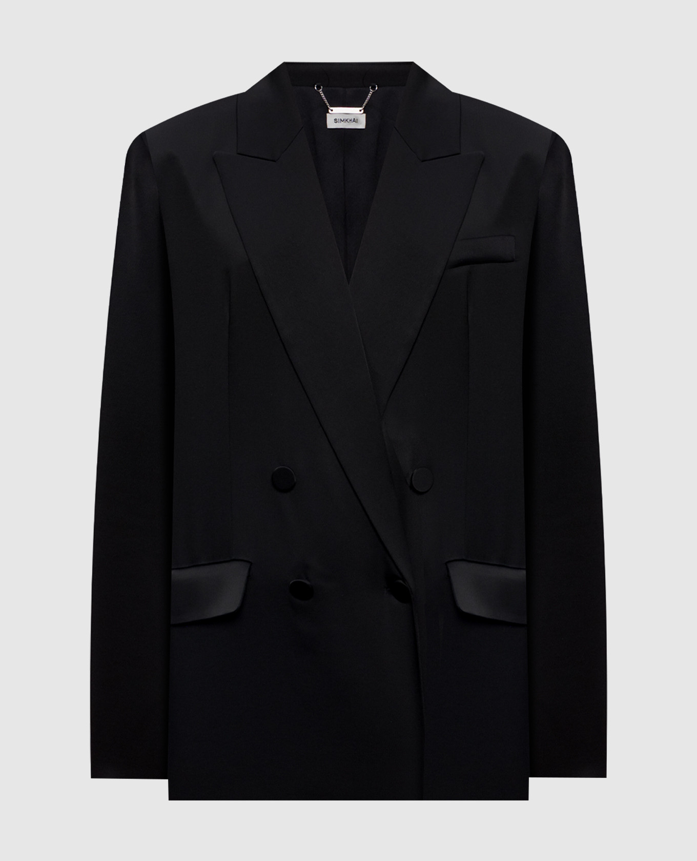 Norah black double-breasted jacket Simkhai