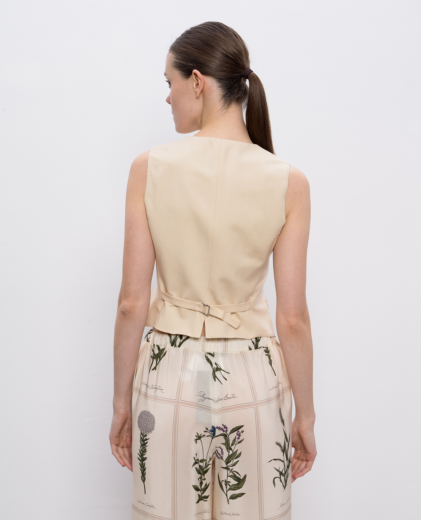 

Beige PACE vest with linen Max Mara Weekend