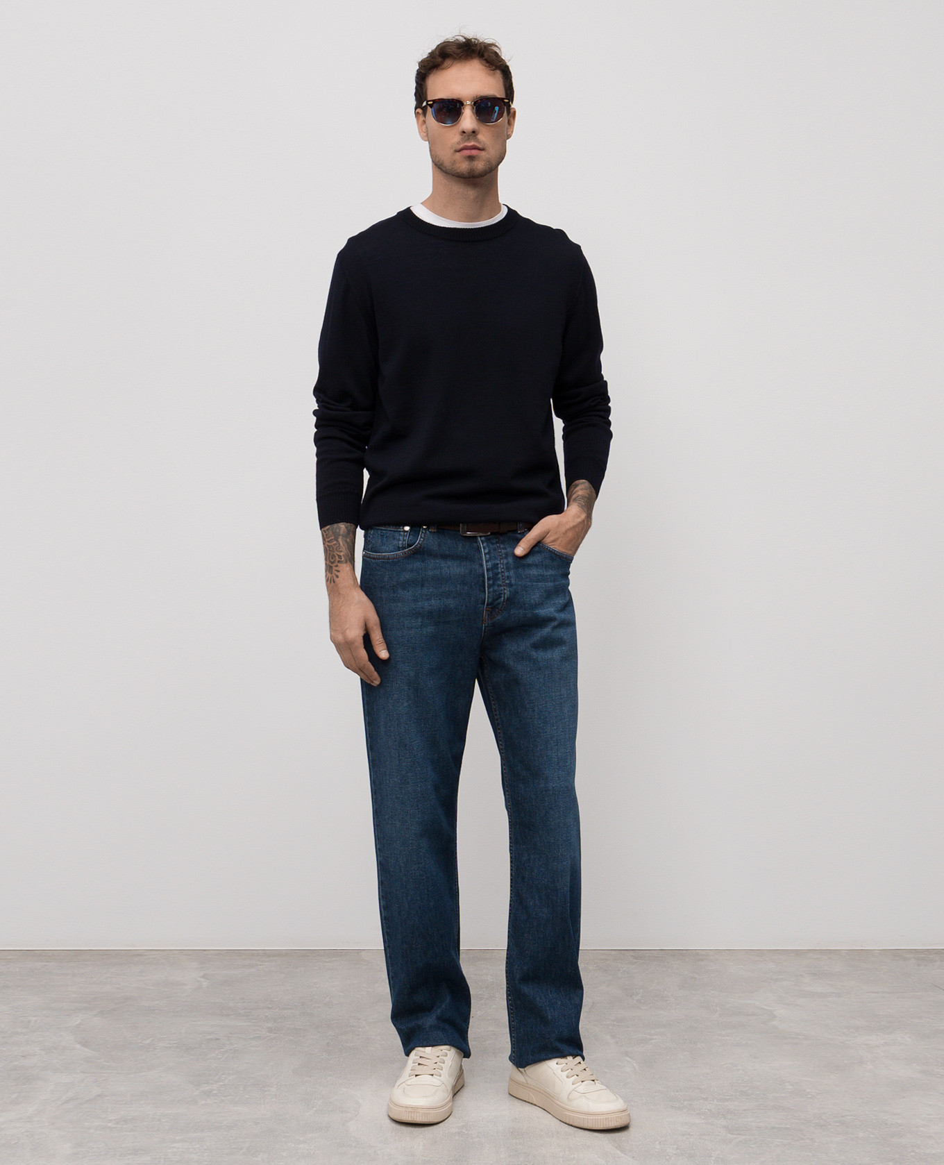 Blue wool jumper Trussardi 2