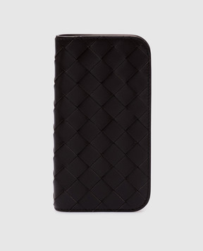 Bottega Veneta Brown leather case Foglio for Iphone 16 Pro 838801V2HL0