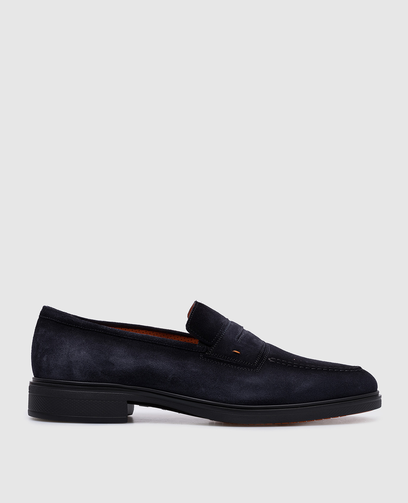 

Easy blue suede loafers Santoni