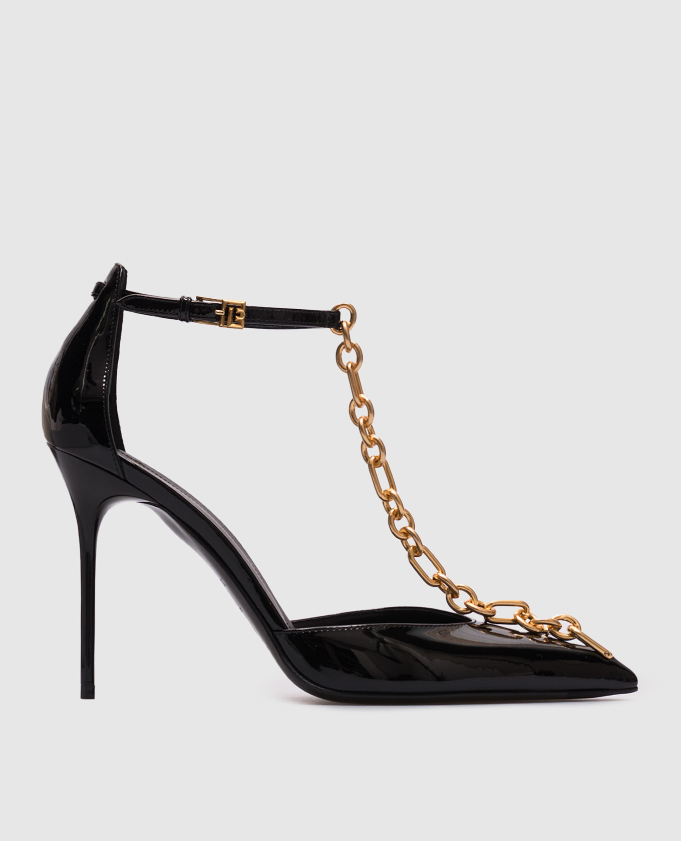 Black patent leather Sync shoes Balmain