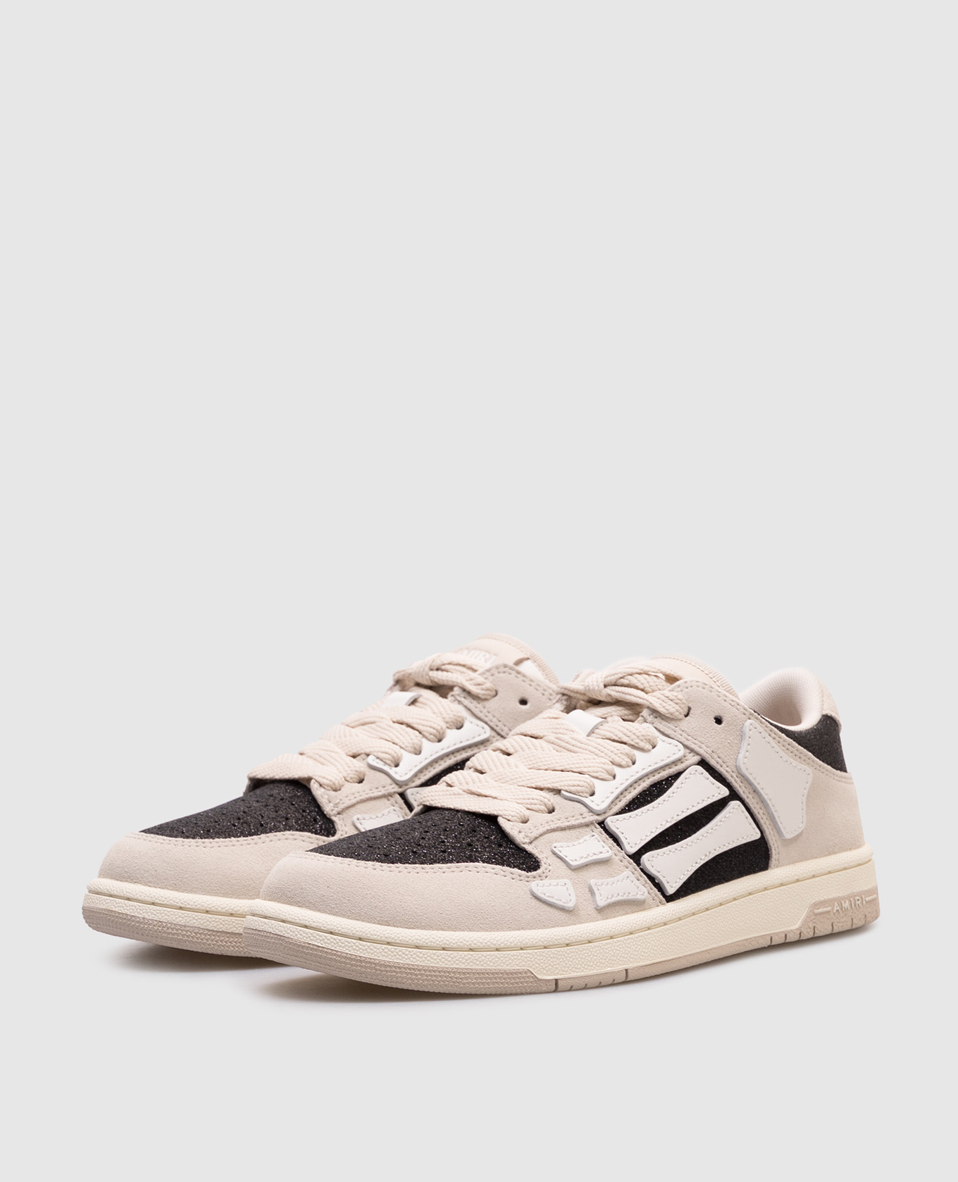 

Beige suede Skel sneakers AMIRI