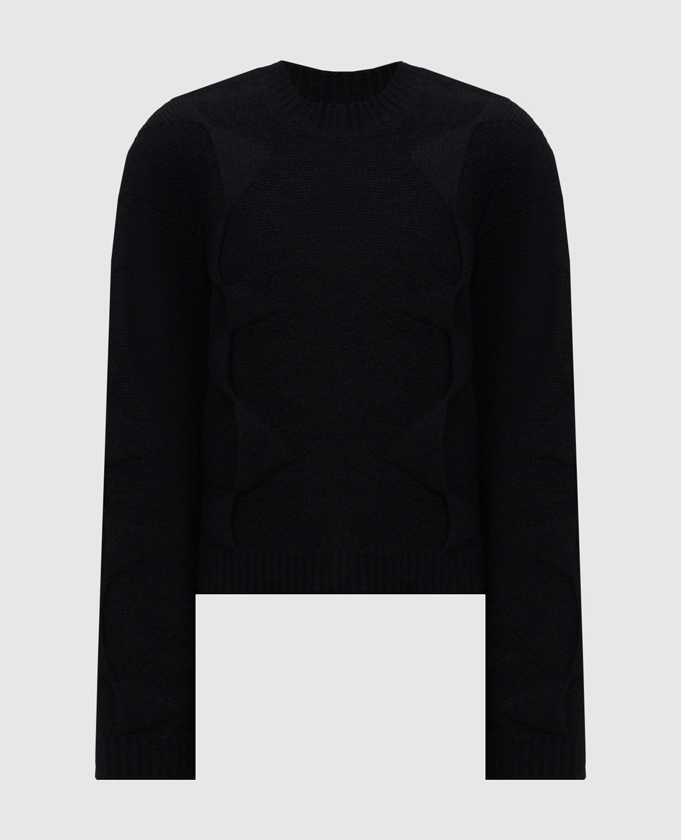 Black sweater with wool and cashmere Heliot Emil