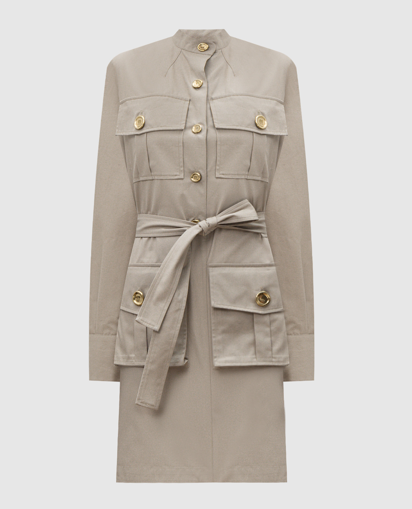 Beige mini shirt dress Givenchy