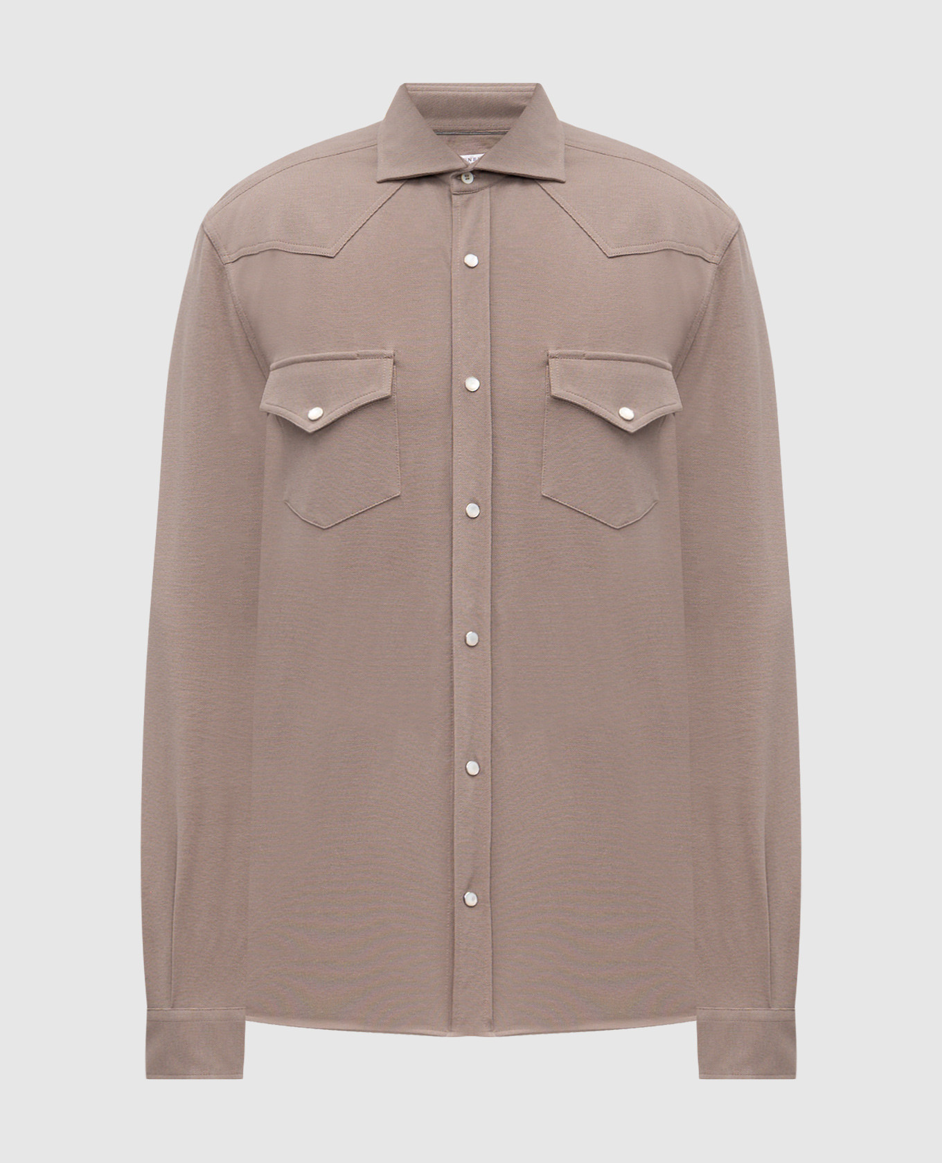 Gray shirt Brunello Cucinelli