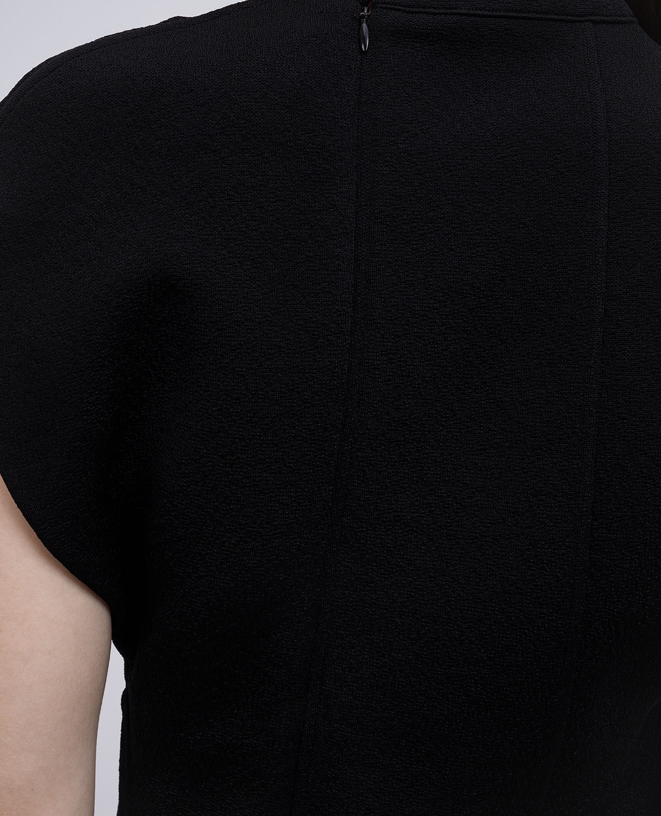 

Black top with accent stitching Jil Sander