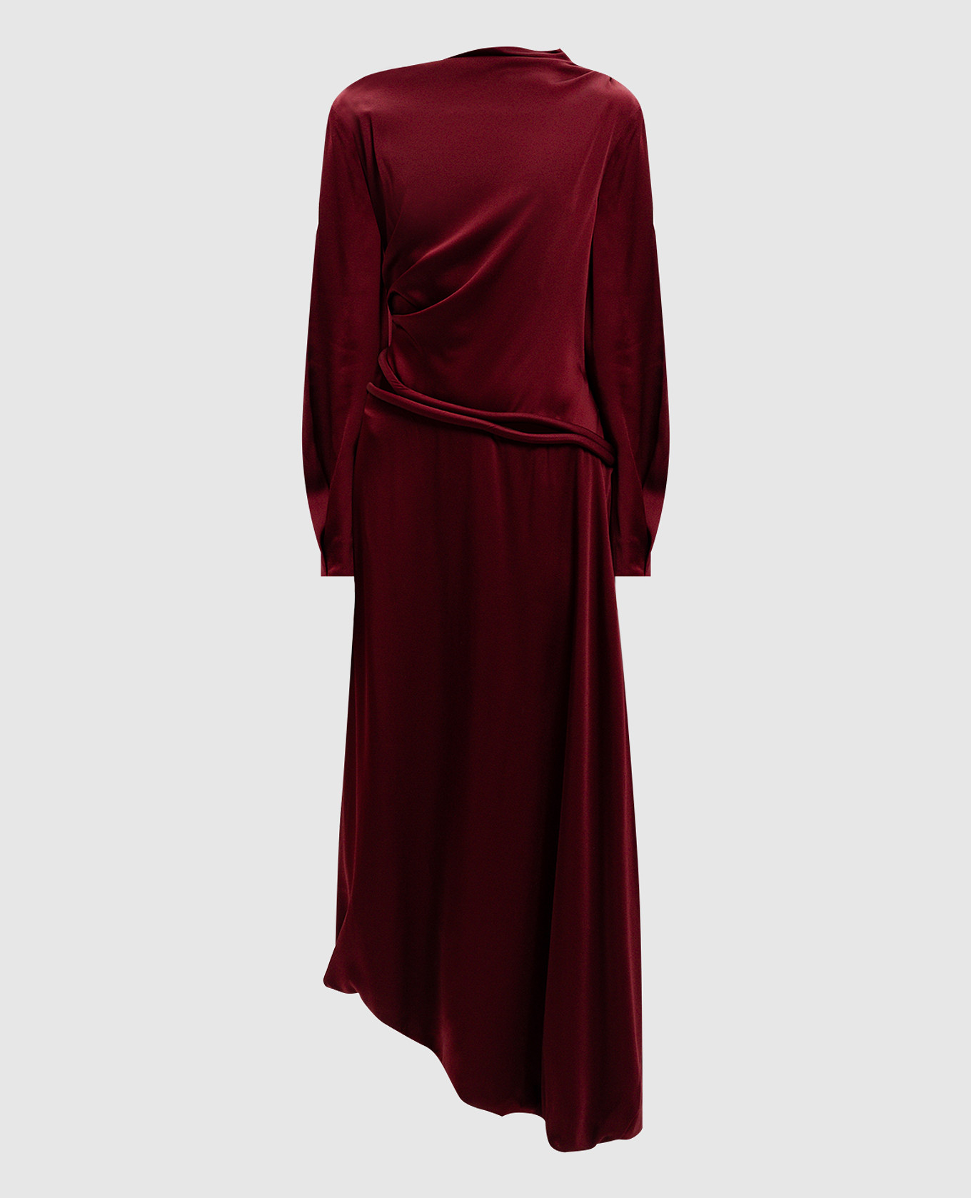 

Oxblood burgundy dress with figure-hugging necklines Victoria Beckham