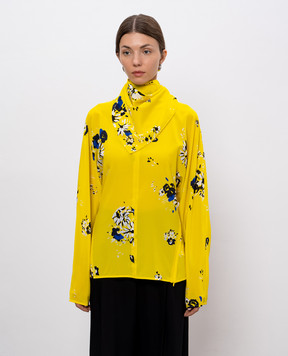 PROENZA SCHOULER Ysabelle yellow blouse with floral print R2544001BYP297S