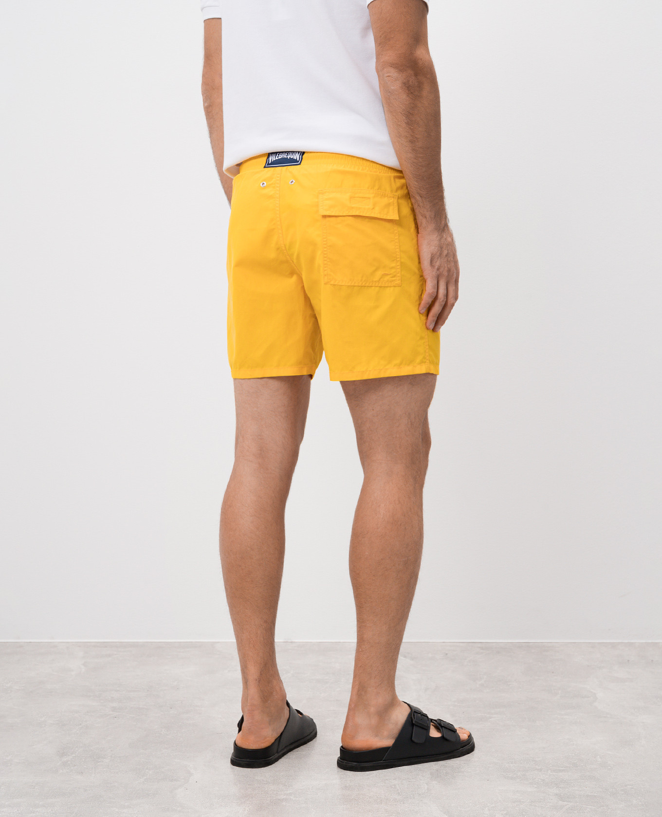 

Yellow swim shorts with logo patch Vilebrequin