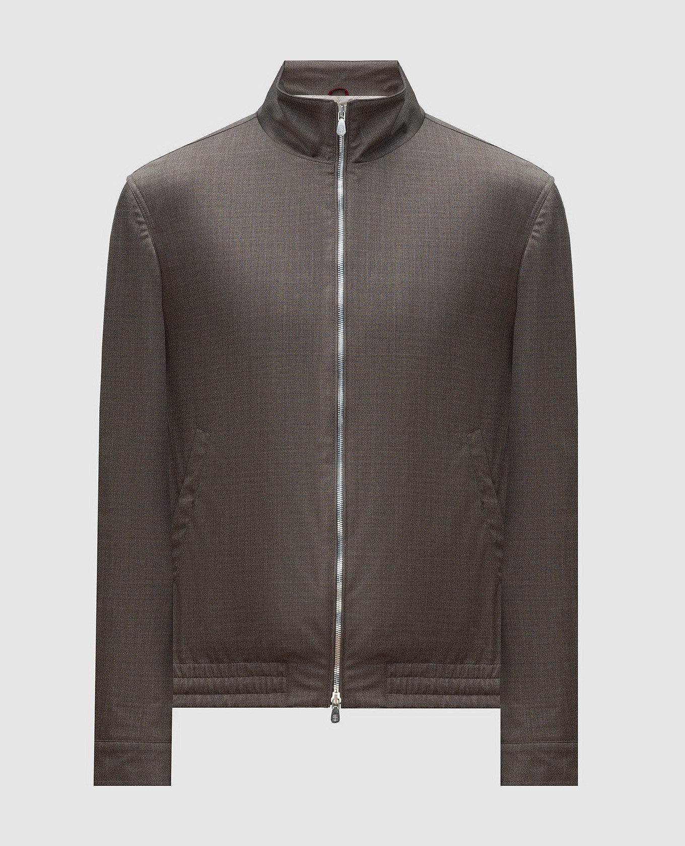 Brown wool jacket Brunello Cucinelli