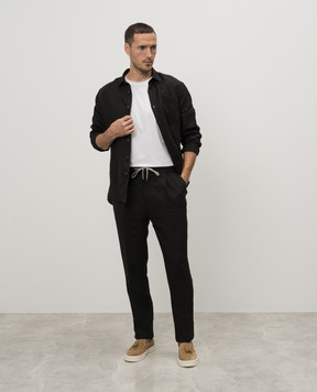 Cashmere&Whiskey Black linen pants 2556