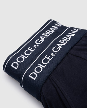 Dolce&Gabbana Set of blue briefs with logo M9C05JONN95