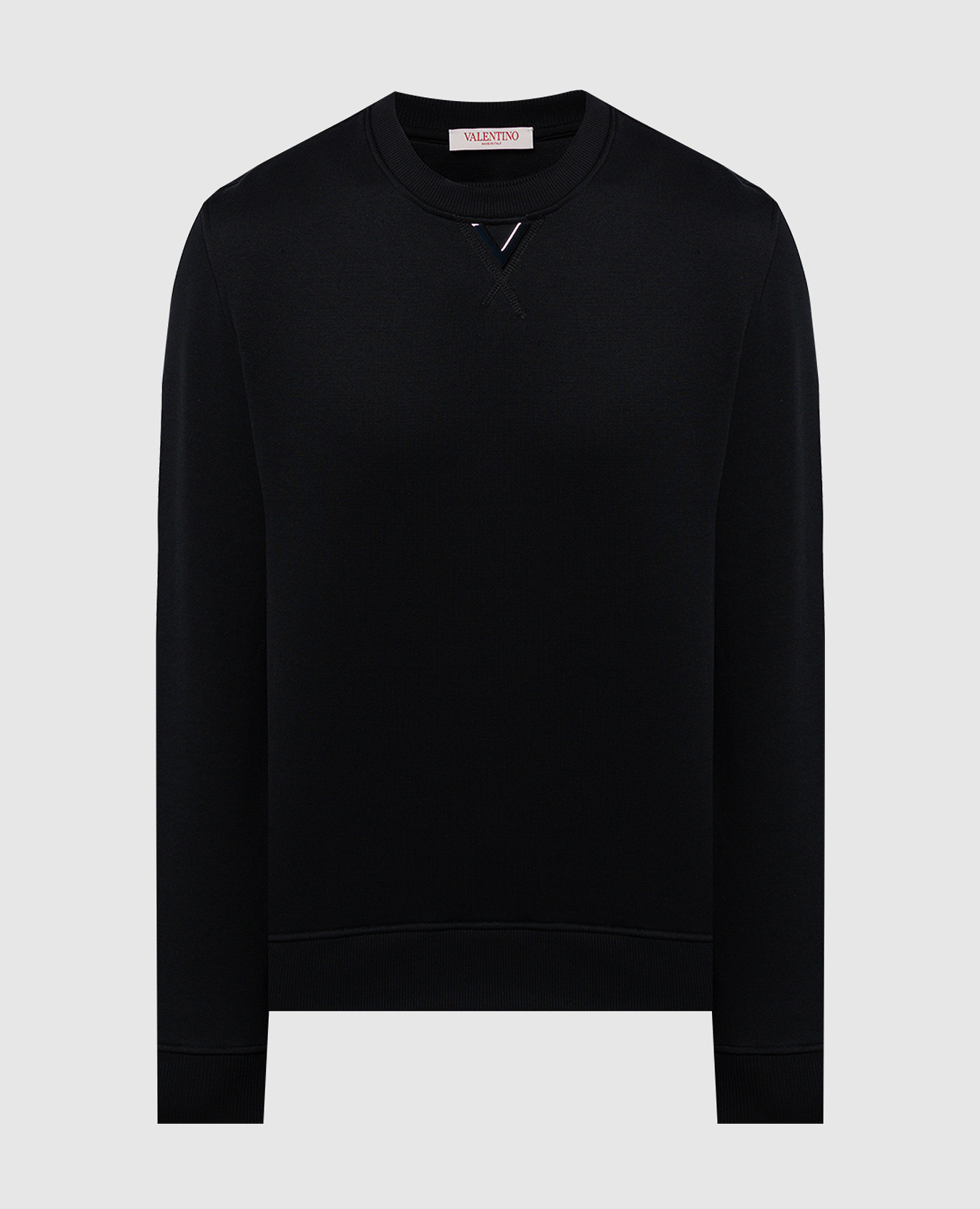 

Black sweatshirt with metallic V logo Valentino