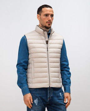 MooRER Beige down vest CALAF S3 CALAFS3