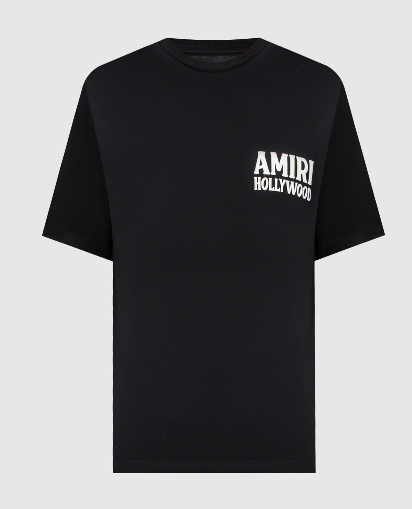 JAZZ WOLF black T-shirt with logo print AMIRI