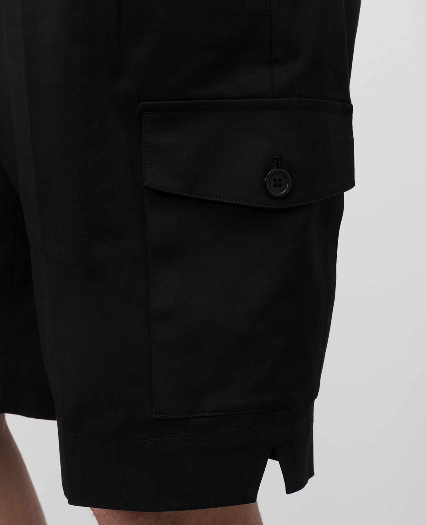 Black cargo shorts with logo Dolce&Gabbana 5