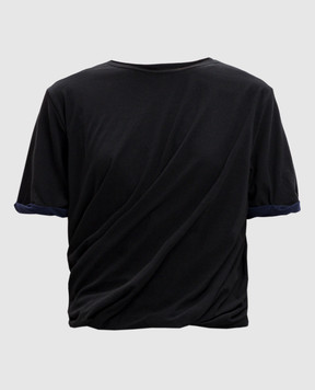 Juun.j Black layered T-shirt JW5342W025