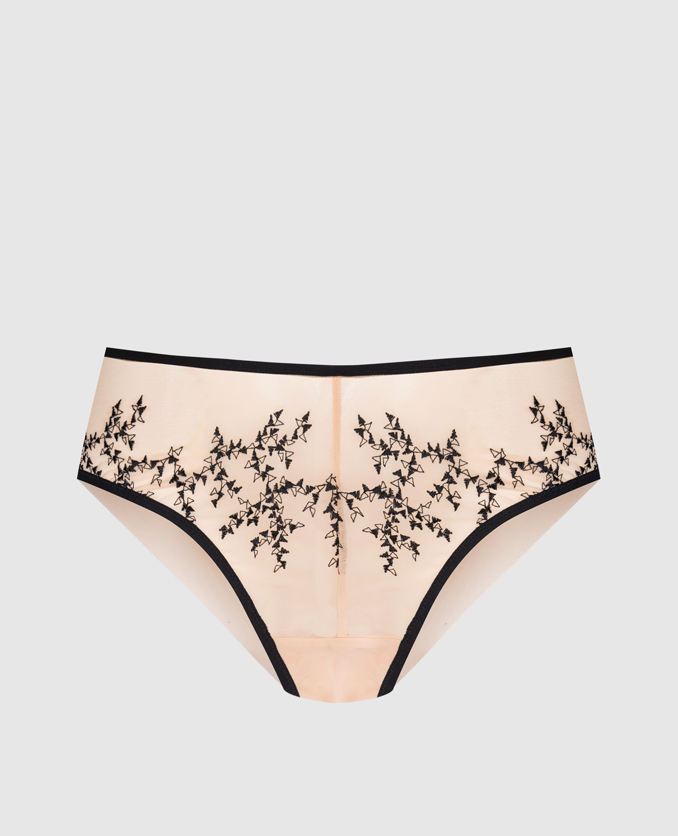 

Beige tanga panties with contrast embroidery Wolford, Бежевый