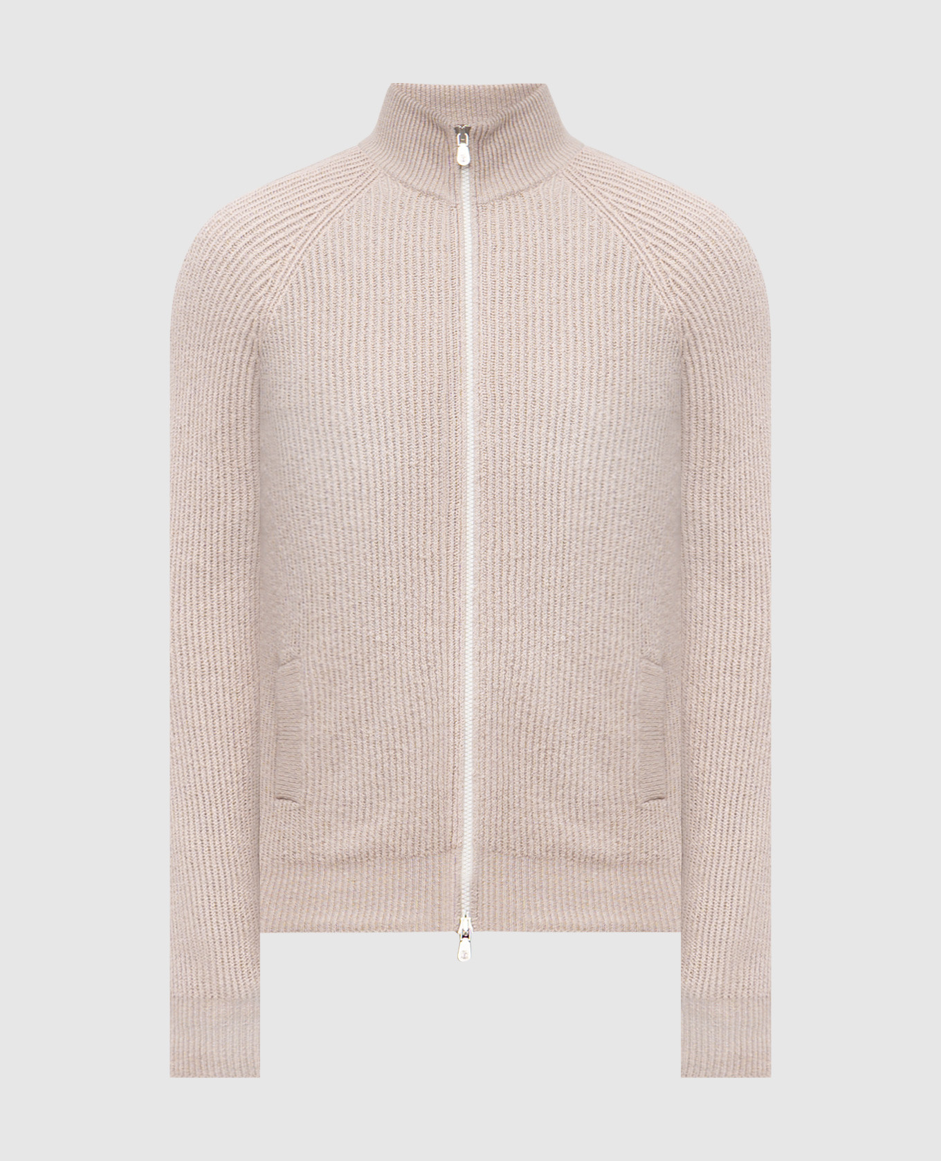 Beige cashmere cardigan Brunello Cucinelli