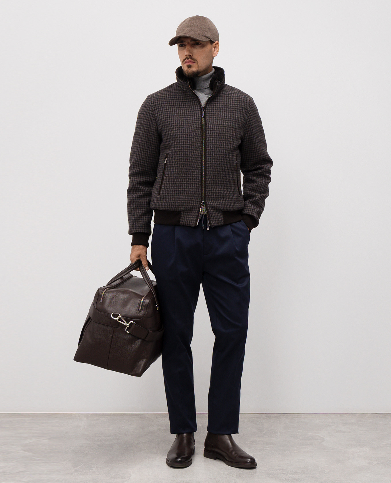 Blue pants with wool Cashmere&Whiskey 2