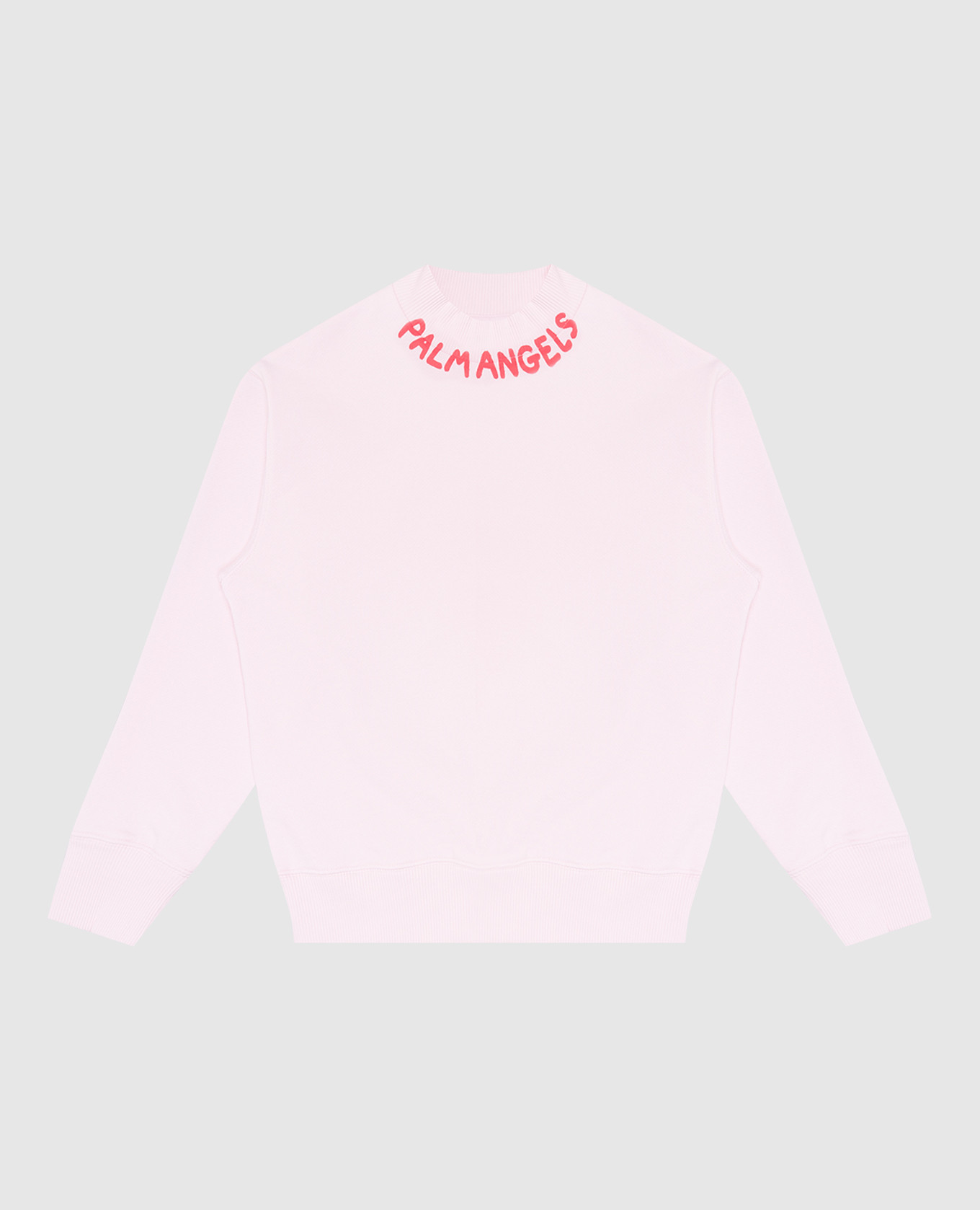 Children&#39;s pink sweatshirt with logo print Palm Angels