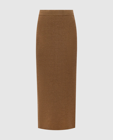 Brown skirt made of wool