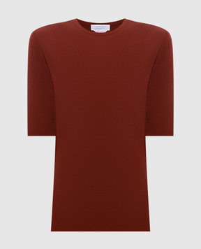 Gabriela Hearst Brown Andrius wool top 4259903A002