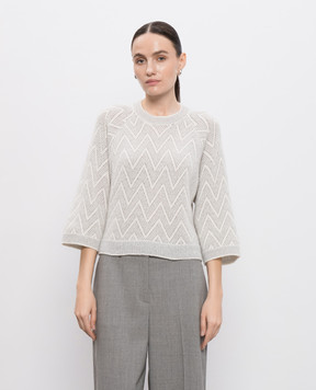 Peserico Patterned wool sweater A99353F059288D