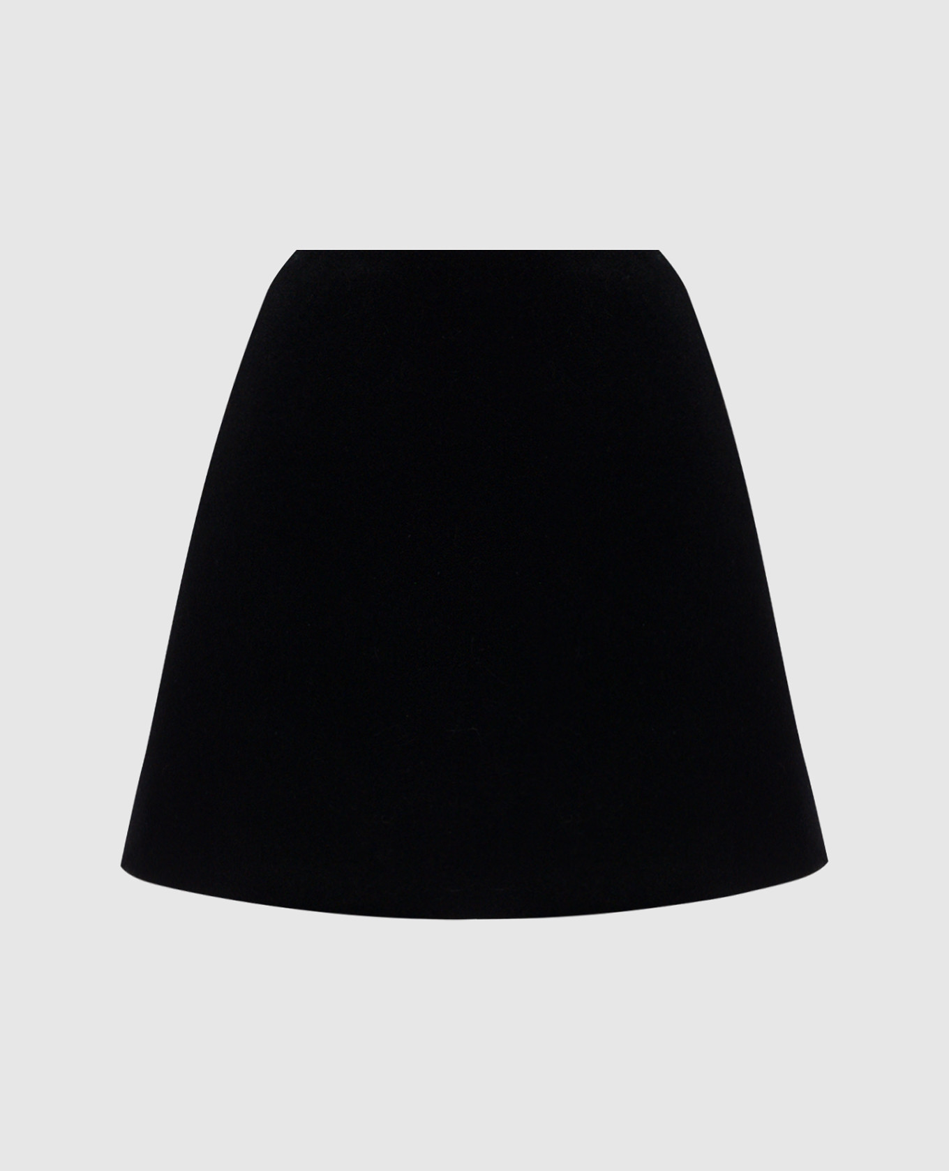 

Black velour mini skirt David Koma