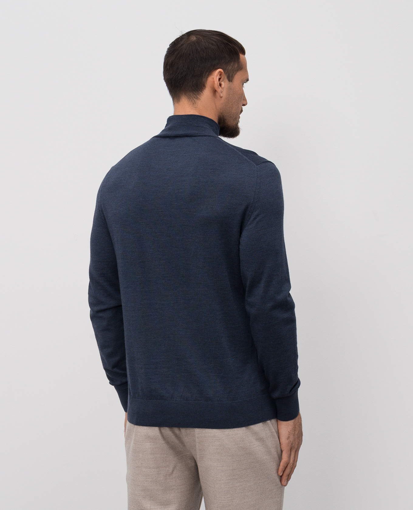 Blue wool golf ISAIA 4