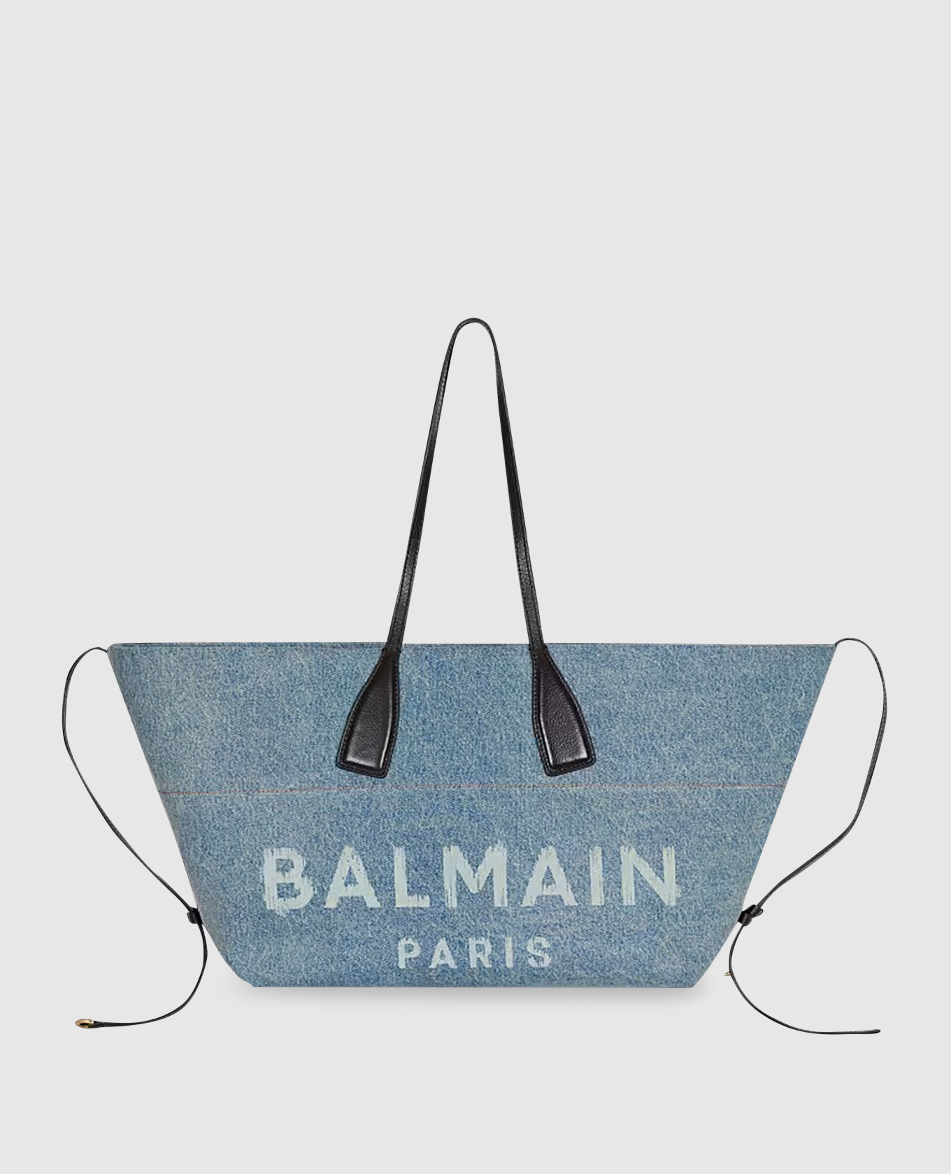 

Blue tote bag with logo print Balmain