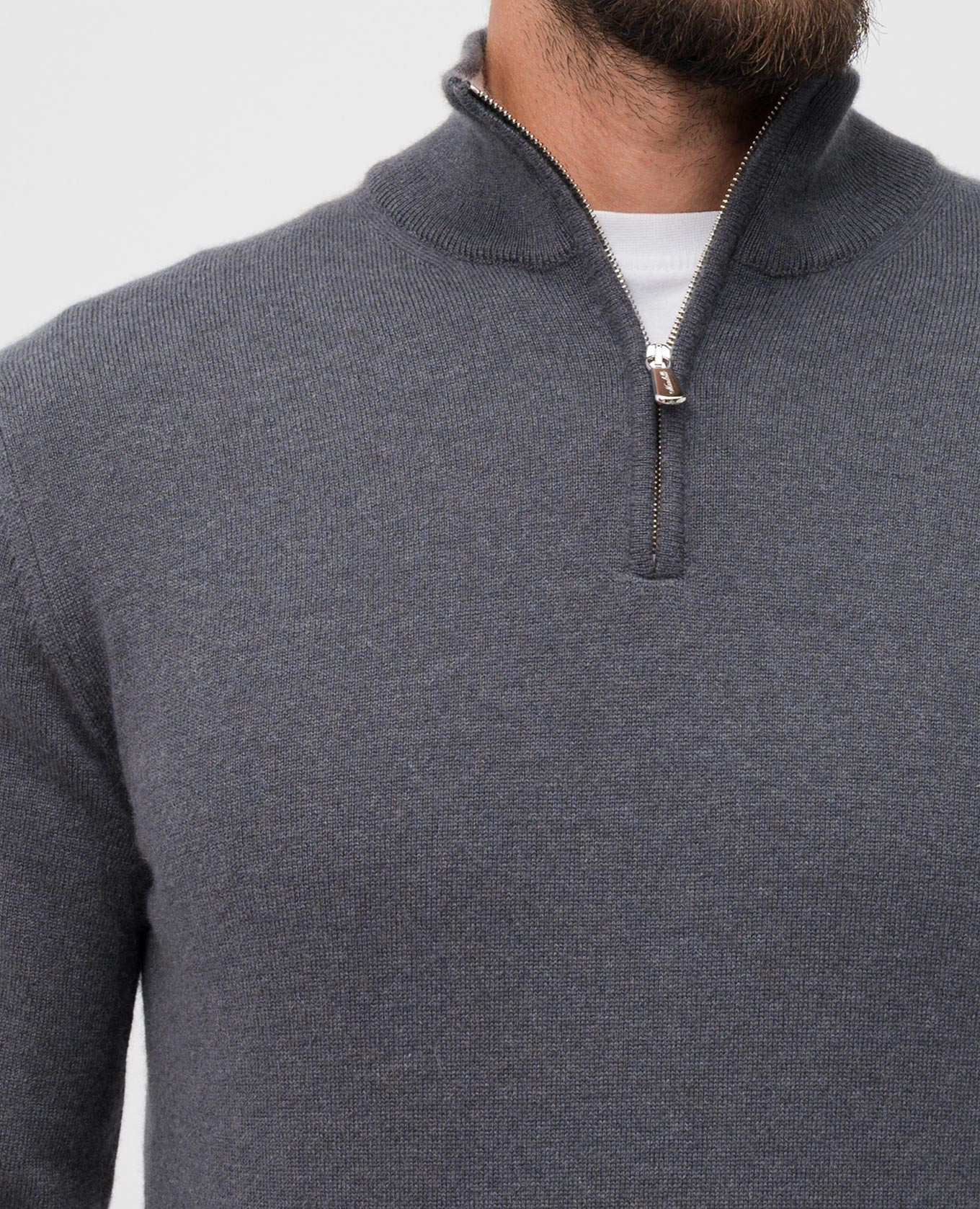 

Gray cashmere sweater Enrico Mandelli, Grey