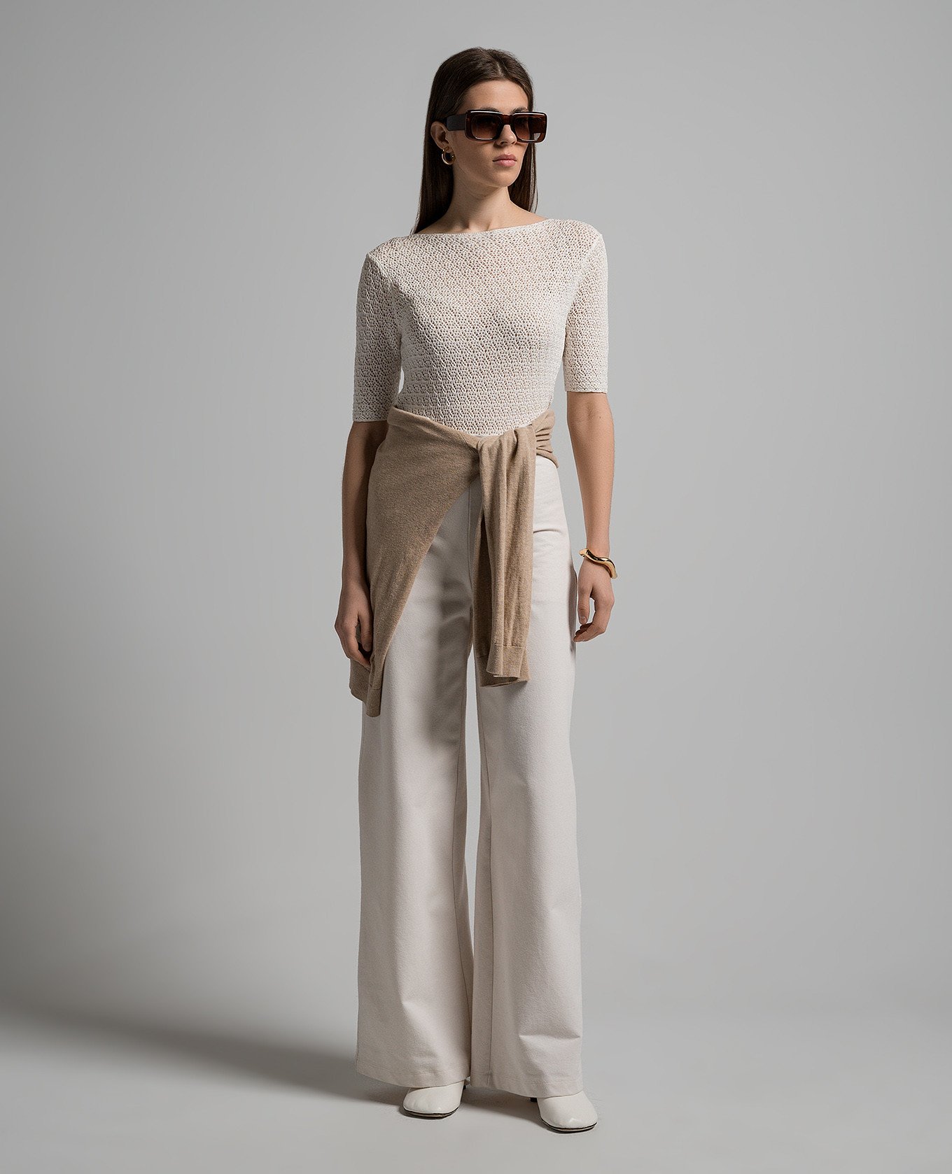 

White openwork T-shirt Toteme