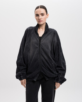 Alexander Wang Grey distressed hemp sports jacket UCC4242029