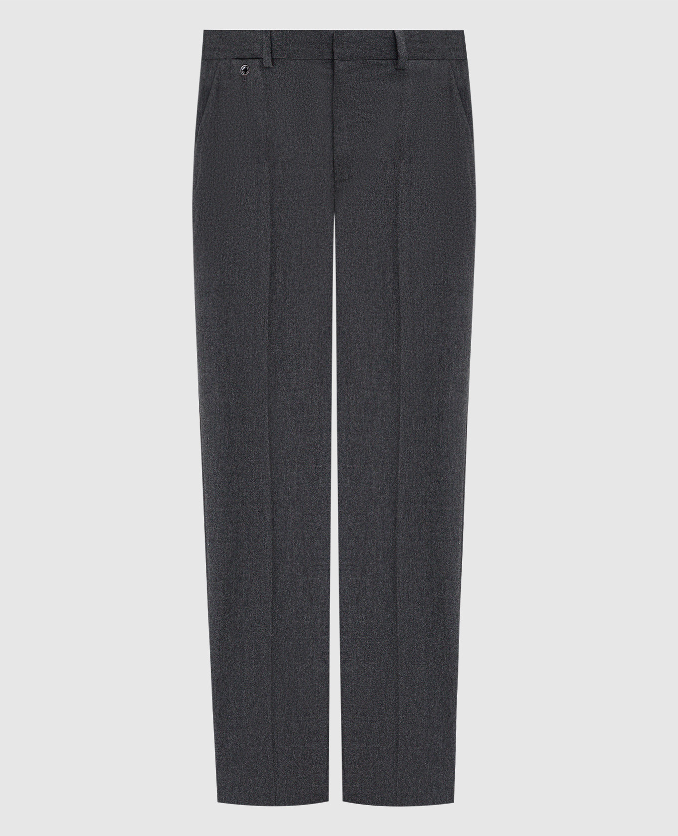 Gray melange pants made of wool and cashmere agnona