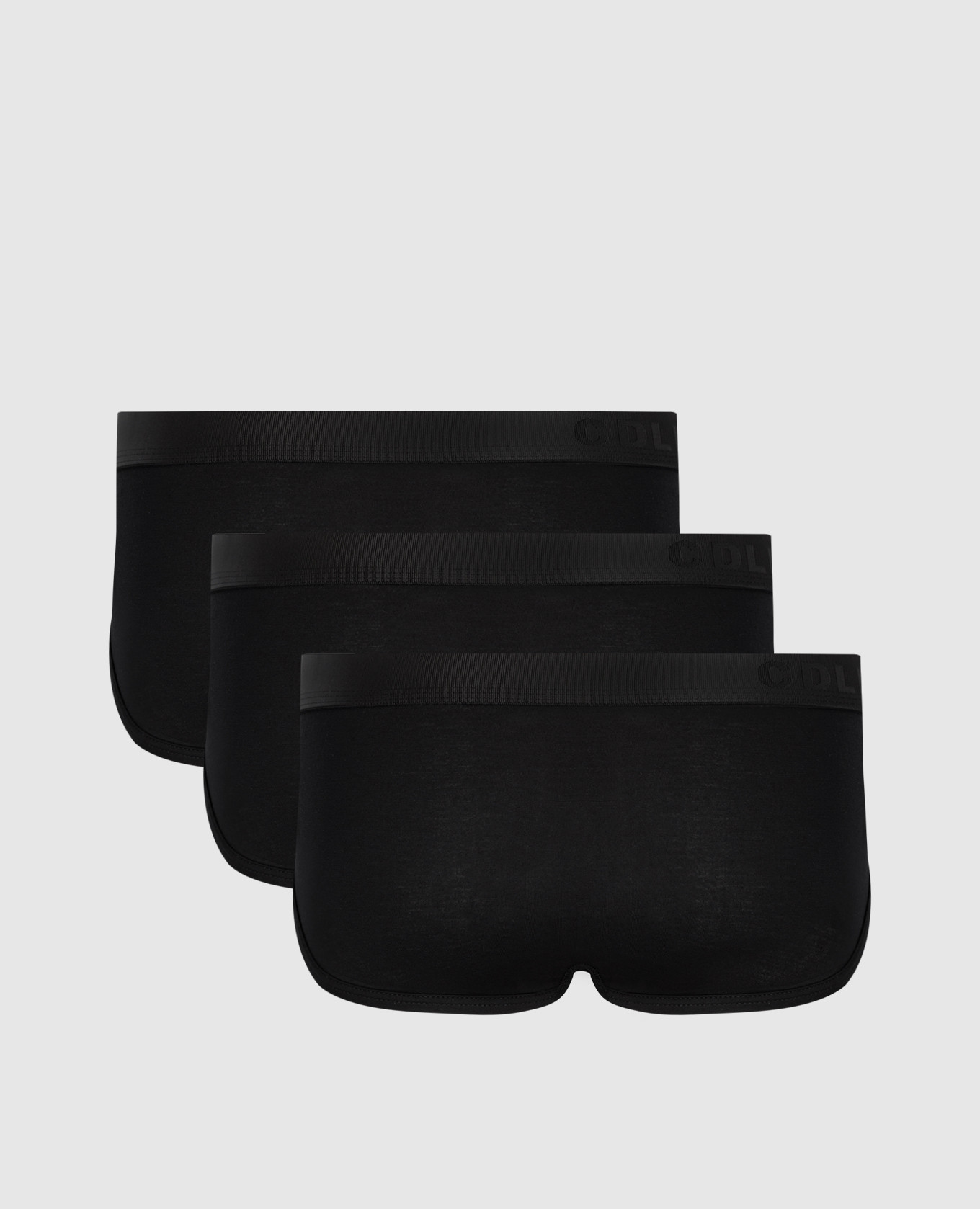 

Set of black briefs with logo CDLP